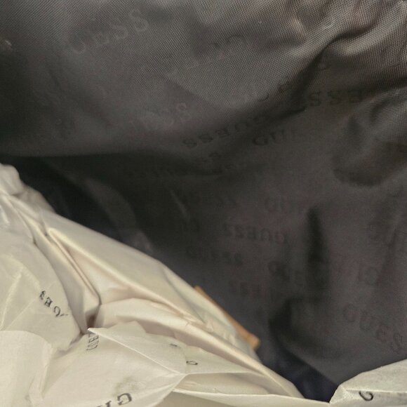 Guess Mocha Travel Bag Gold Logo Cosmetics Case 7200959 10.5" x 8" - Picture 10 of 11